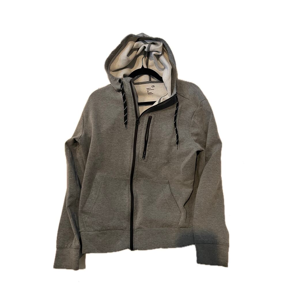 The Gap Fit Gray Full Zip Up Hoodie Mens Medium
